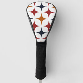 Moderne Ivy League Starburst Muster Burgunderrot Golf Headcover