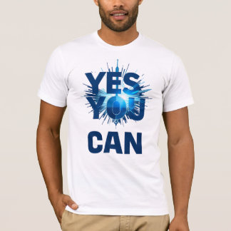 Moderne "Ja, du kannst" Motivations-Kinetik T-Shirt
