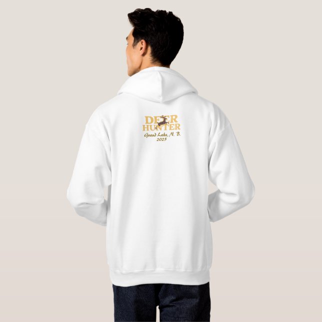 Moderne Jagdhütten personalisieren Hoodie (Schwarz voll)