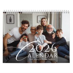 Moderne Jahresrückblick Individuelle Familienfotos Kalender