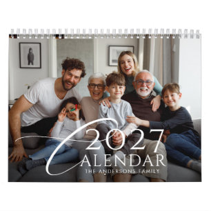 Moderne Jahresrückblick Individuelle Familienfotos Kalender