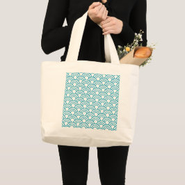 Moderne japanische geometrische Muster Jumbo Stoffbeutel