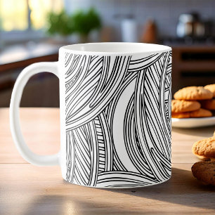 Moderne japanische Kaffee-Tasse mit Wirbel. Kaffeetasse