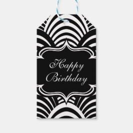 Moderne Jazz-Ära Elegant Black and White 1920s Geschenkanhänger