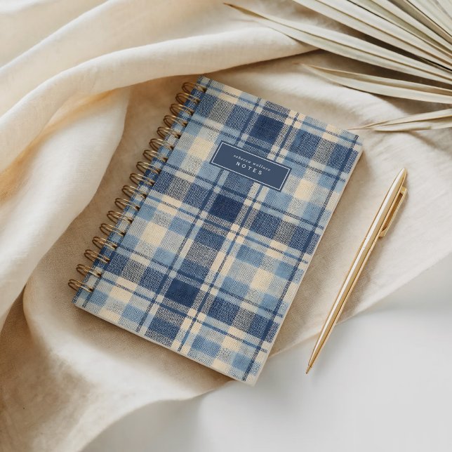 Moderne Jeans-Style Texturierte Karos Notizbuch (Von Creator hochgeladen)