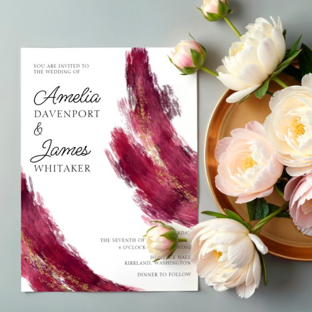 Moderne Jewel Tones Abstrakt Wedding Einladung (Von Creator hochgeladen)