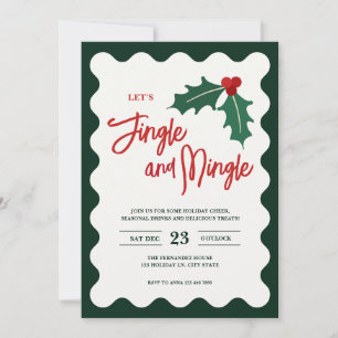 Moderne Jingle Mingle Familien-Weihnachtsfeier Feiertagskarte