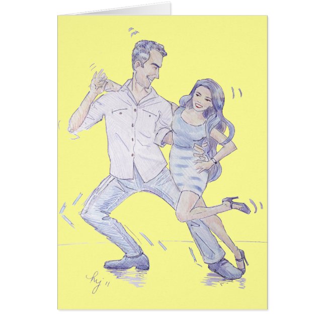 Moderne Jive Ceroc Dancers (Vorne)