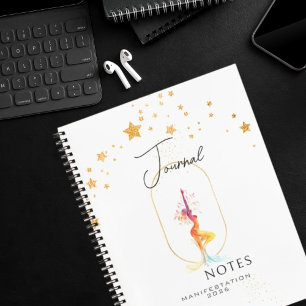 Moderne Journalnotizen Goldene Sterne Notizbuch