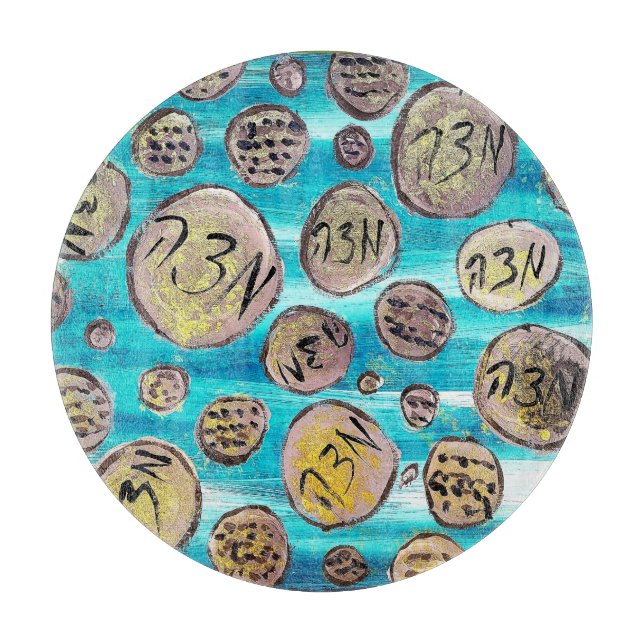 Moderne Joyful Matzah Schneidebrett (Vorderseite)