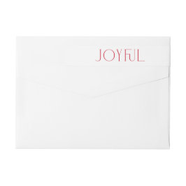 Moderne Joyful Red Typografy Weihnachtsfeiertag