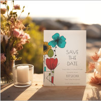 Moderne Jugendstil-Save the Date