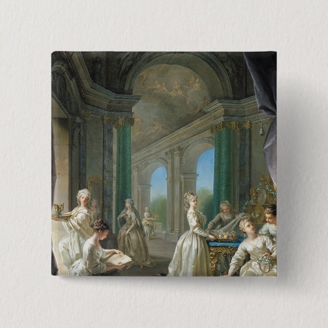 Moderne Jungfrauen, 1728 Button (Vorderseite)