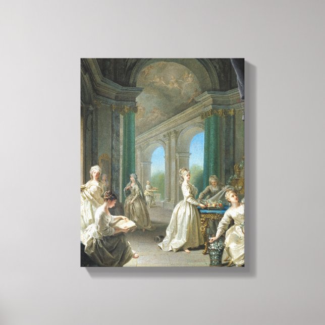 Moderne Jungfrauen, 1728 Leinwanddruck (Vorderseite)