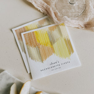 Moderne Junggesellinnen-Abschiedsparty mit goldene Serviette