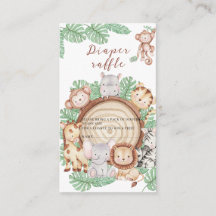 Moderne Jungle Animals Grüne Safari Wasserfarbe b