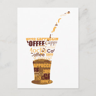 Moderne Kaffeemaschine Postkarte