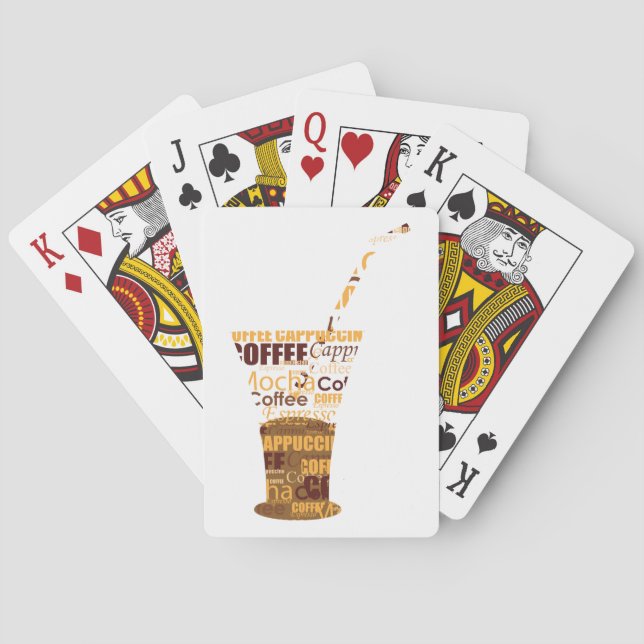 Moderne Kaffeemaschine Spielkarten (Rückseite)