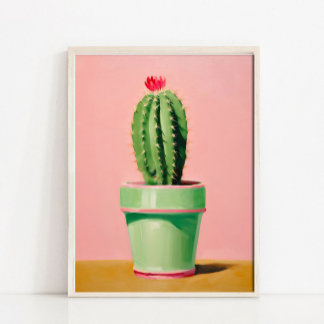 Moderne Kakteen-Wandkunst Druck Abstraktes Kakteen Poster