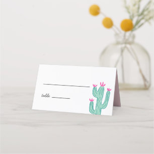 Moderne Kakteen Wedding Platzkarte