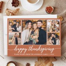 Moderne Kalligrafie 5 Foto Terrakotta Thanksgiving
