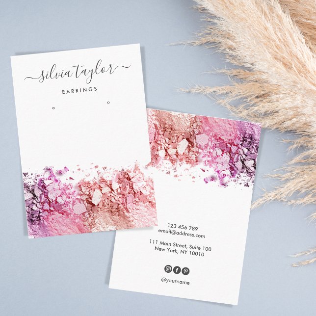 Moderne Kalligrafie Art Ohrsichtkarte Visitenkarte (Von Creator hochgeladen)