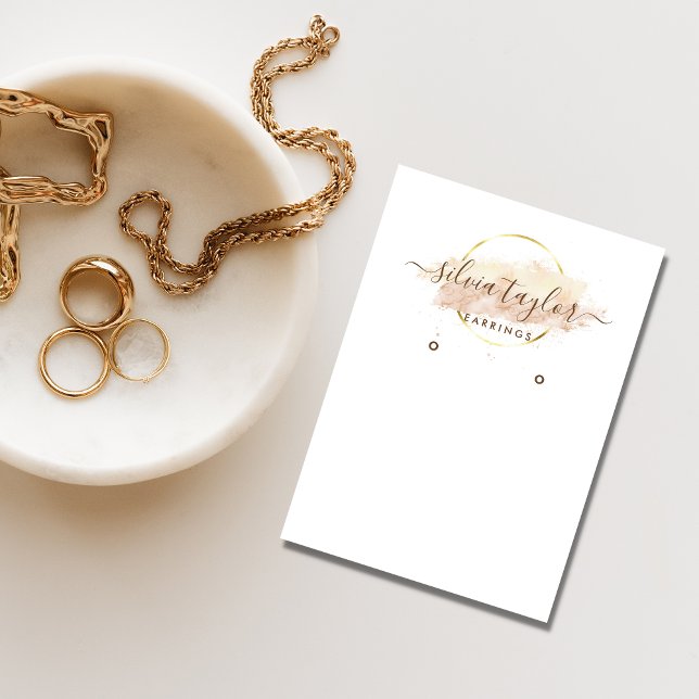 Moderne Kalligrafie Art Ohrsichtkarte Visitenkarte (Von Creator hochgeladen)