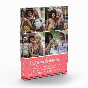 Moderne Kalligrafie 'Beste Freunde für immer' 4 Fotoblock