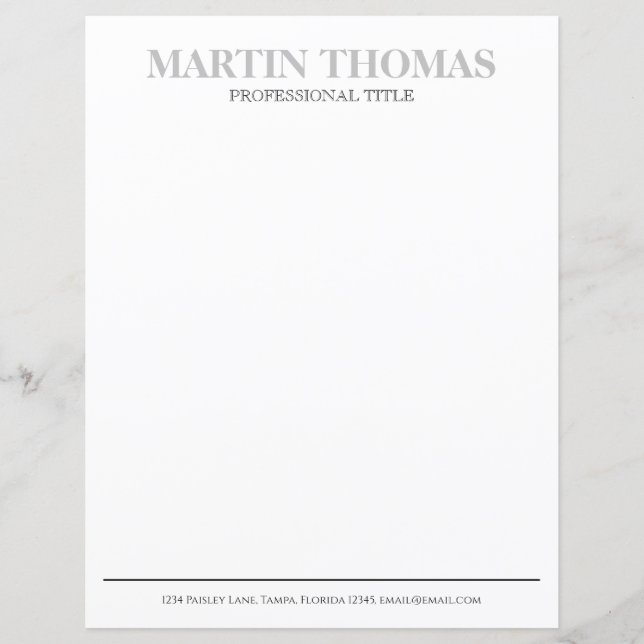 Moderne Kalligrafie Einfache Typografie Beruflich (Vorderseite)