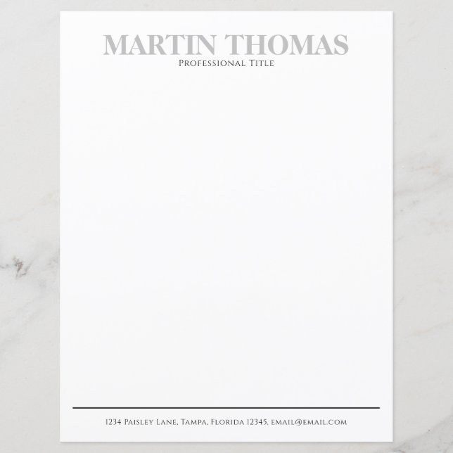 Moderne Kalligrafie Einfache Typografie Beruflich (Vorderseite)