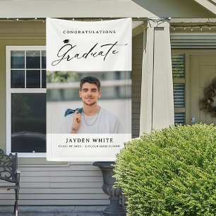 Moderne Kalligrafie Einfaches Foto Graduation Part Banner