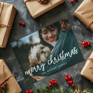 Moderne Kalligrafie Frohe Weihnachten Foto