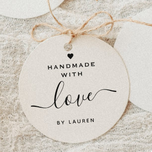 Moderne Kalligrafie-Handarbeit mit Liebe Produkt Permastempel