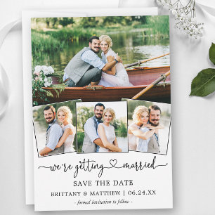 Moderne Kalligrafie Herz 4 Foto Heirat Save The Date