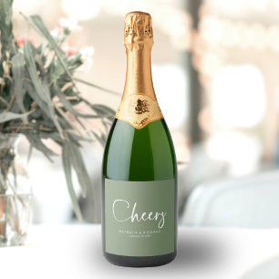 Moderne Kalligrafie Hochzeit Cheers