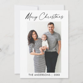 Moderne Kalligrafie-Ink-Script-Foto Weihnachten