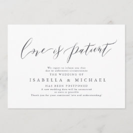 Moderne Kalligrafie Minimalistisch Hochzeitspause Einladung