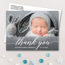 Moderne Kalligrafie Neue Baby Danke