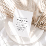 Moderne Kalligrafie Nuestra Boda Wedding Einladung<br><div class="desc">Diese moderne kalligraphische Nuestra boda Hochzeitseinladung ist perfekt für eine rustikale Hochzeit. Das einfache und elegante Design zeichnet sich durch klassische und extravagante Schriftzeichen in Schwarz und Weiß aus.</div>