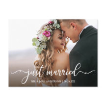 Moderne Kalligrafie nur verheiratet Hochzeitssembl