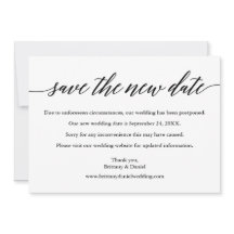 Moderne Kalligrafie Rette die neue Datumskarte