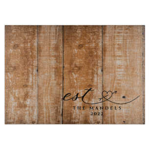 Moderne Kalligrafie-Schrift personalisiert  Schneidebrett