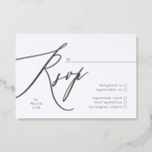 Moderne Kalligrafie Schwarz-Weiß-Einfache Hochzeit