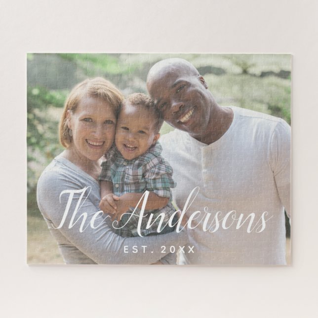 Moderne Kalligrafie-Script-Familie Vollständiges F Puzzle (Horizontal)