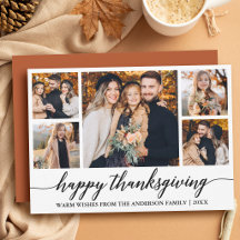 Moderne Kalligrafie Terrakotta Thanksgiving 5 Foto