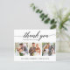 Moderne Kalligrafie Wedding 3 Foto Vielen Dank Postkarte (Stehend Vorderseite)