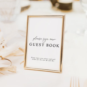 Moderne Kalligrafie Wedding Guest Book Sign Invita Einladung