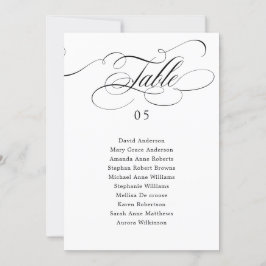 Moderne Kalligrafie - zeitlose Sitzkarte Einladung