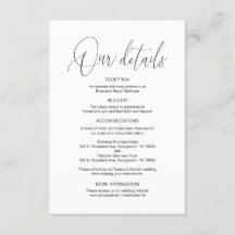 Moderne Kalligraphie, Angaben zu Hochzeiten