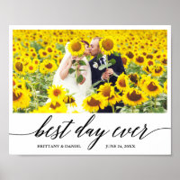 Moderne Kalligraphie Beste Hochzeit am Tag